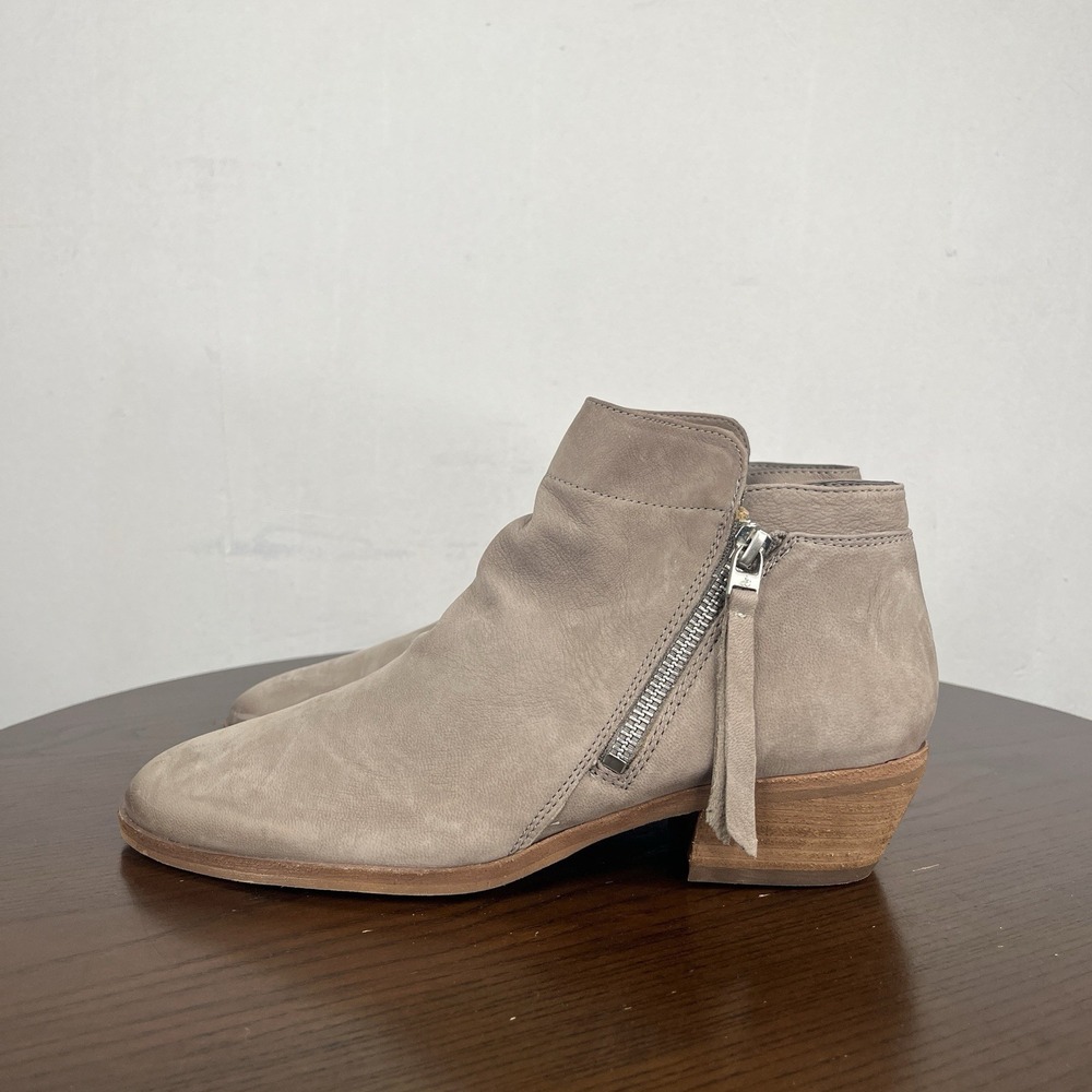 Sam Edelman Packer Ankle Boots Women's Size 38 / 8M Brown Leather Western Shoes